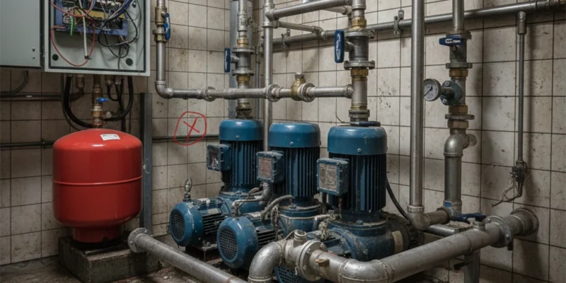 اشتباهات رایج در نصب بوستر پمپ آبرسانی