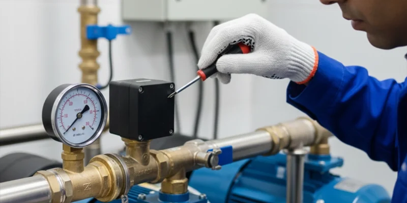 تنظیم پرشرسوئیچ در بوستر پمپ آبرسانی