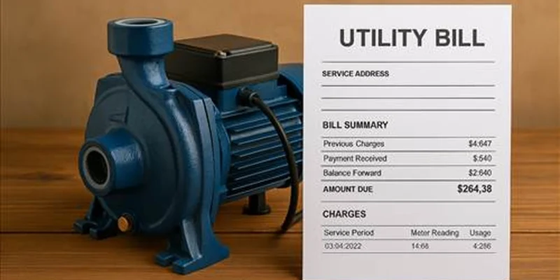 مصرف برق پمپ آب کوچک