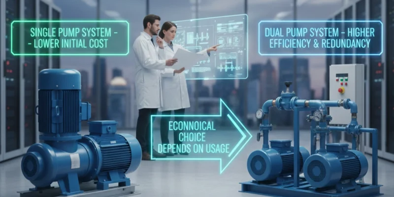 بوستر پمپ تک‌پمپ یا دوپمپ؛ کدام اقتصادی‌تر است؟