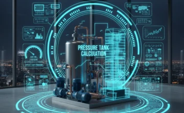 محاسبه حجم منبع تحت فشار در سیستم بوستر پمپ (فرمول + مثال اجرایی)